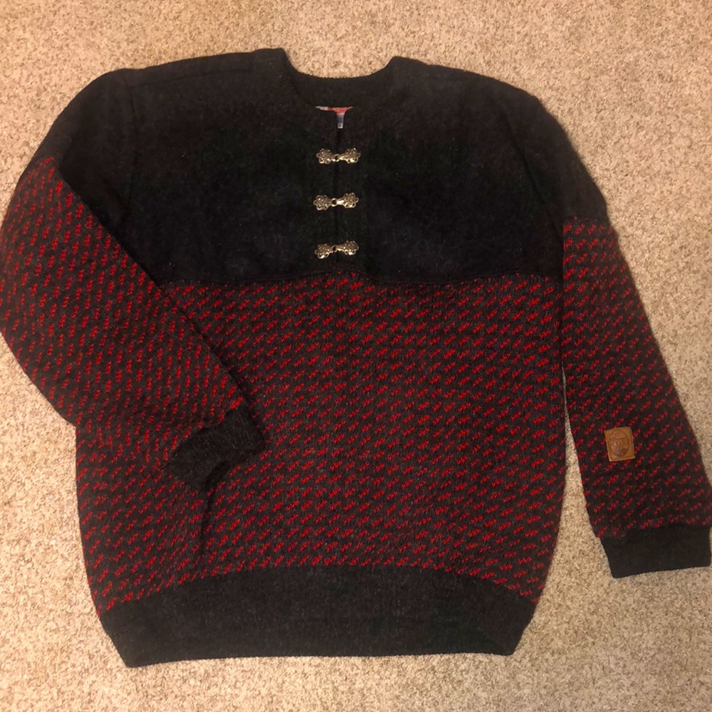 Scandinavian Score Design Sweater/jacket L